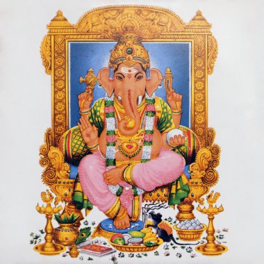 Hindu god Ganesha clipart