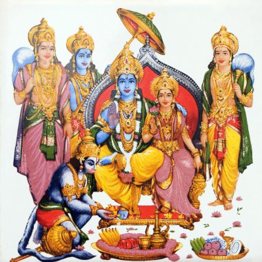 Hindu gods clipart