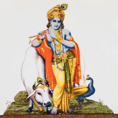 Hindu god Krishna clipart