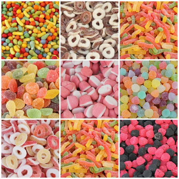 Collage de caramelo — Foto de Stock