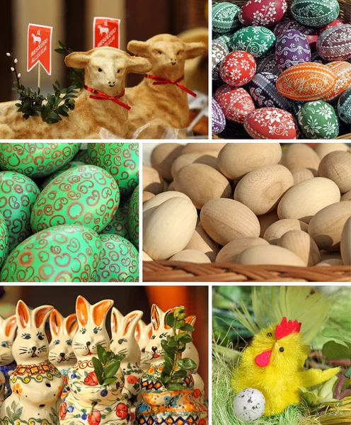Velikonoční koláž — Stock fotografie