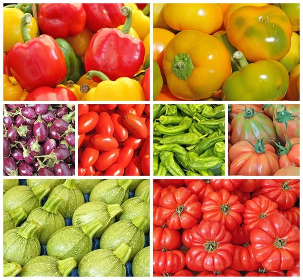 Healthy food collage — Stock Photo, Image