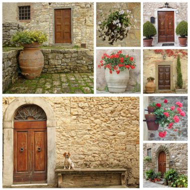 kapı kolaj, Toskana, İtalya görüntüleri