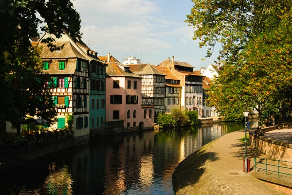Половинчатые дома, Страсбург — стоковое фото