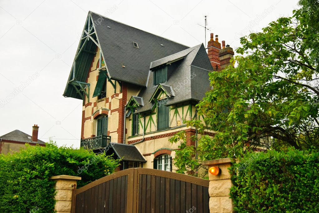 Original Norman style house in Livarot, Normandy, France