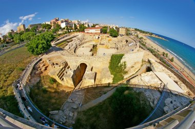 Anfiteatro romano tarragona, españa clipart