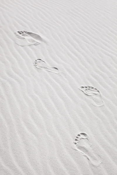 stock image Footprints on the Sand Dunes