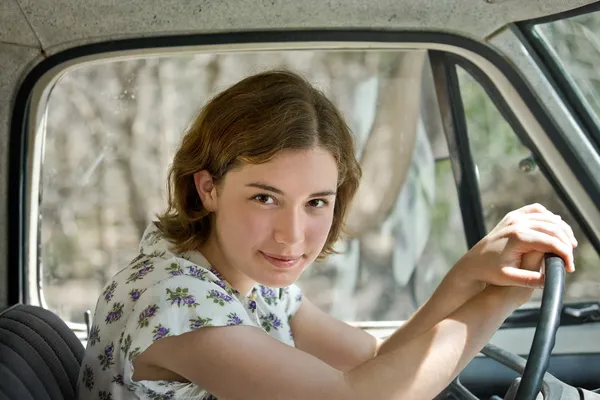 Stock image Driving the Old Truck