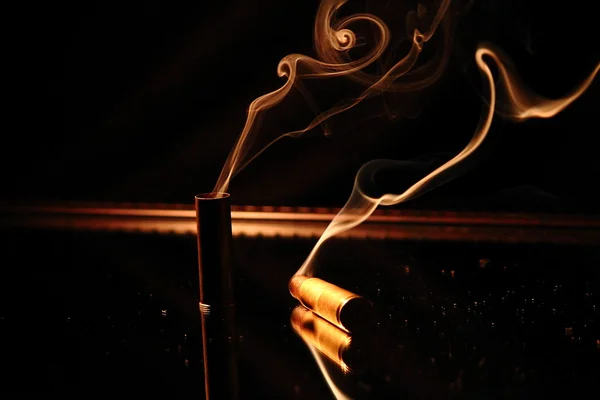 煙のカール ストック画像