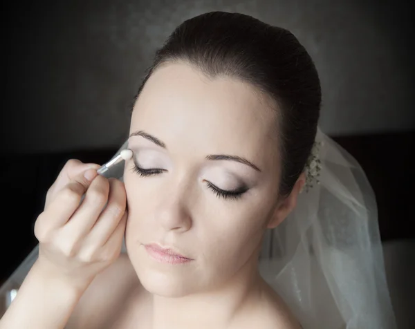 Bride getting ready Royalty Free Stock Images