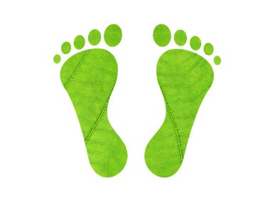 Carbon footprint clipart