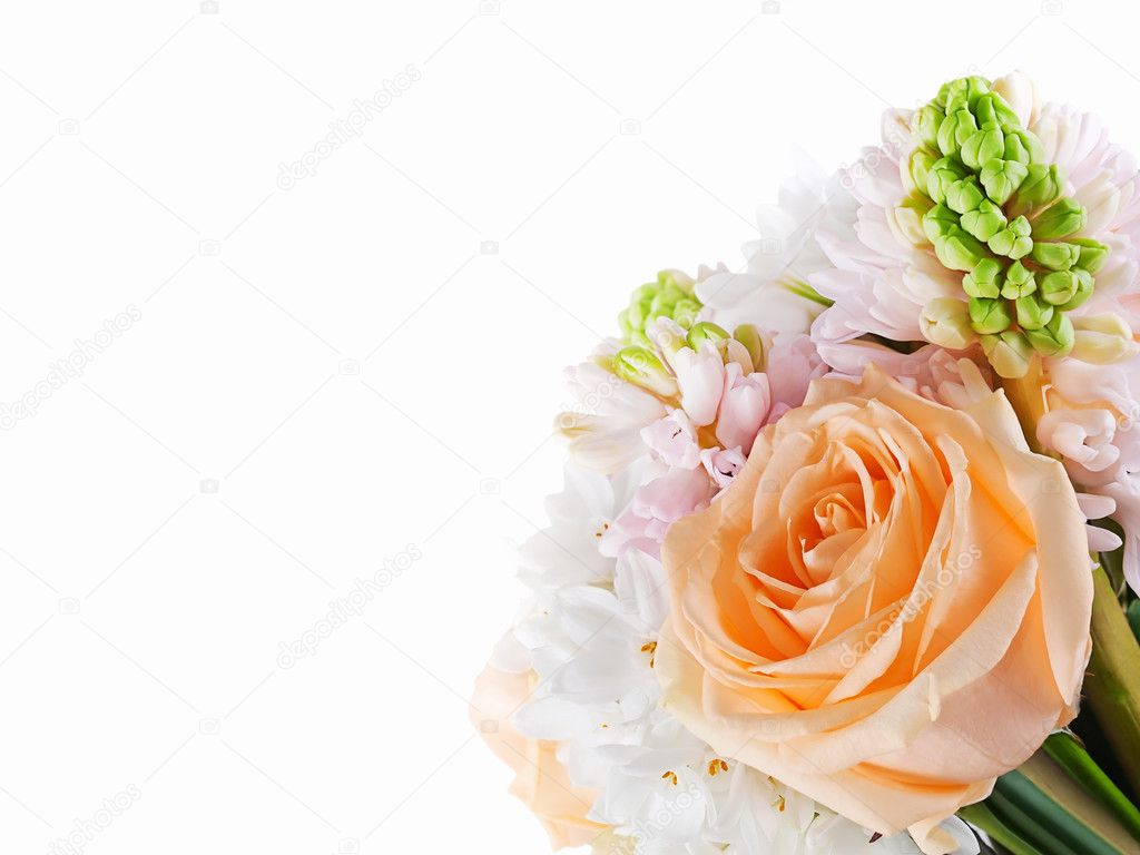 Wedding bouquet background