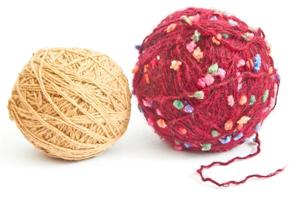 stock image Two balls of wool