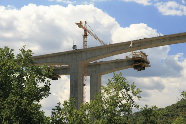 Bridge under construction — Stock Photo, Image