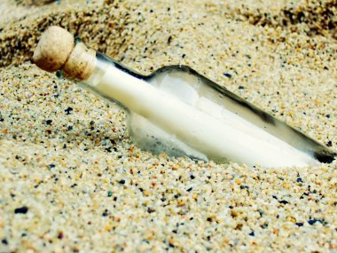 Message in a Bottle clipart