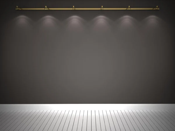 Illuminated grey wall — Stock Photo, Image