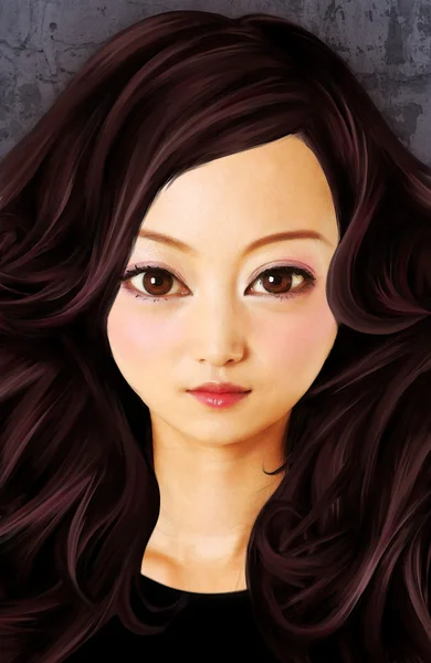 Woman doll face — Stock Photo, Image