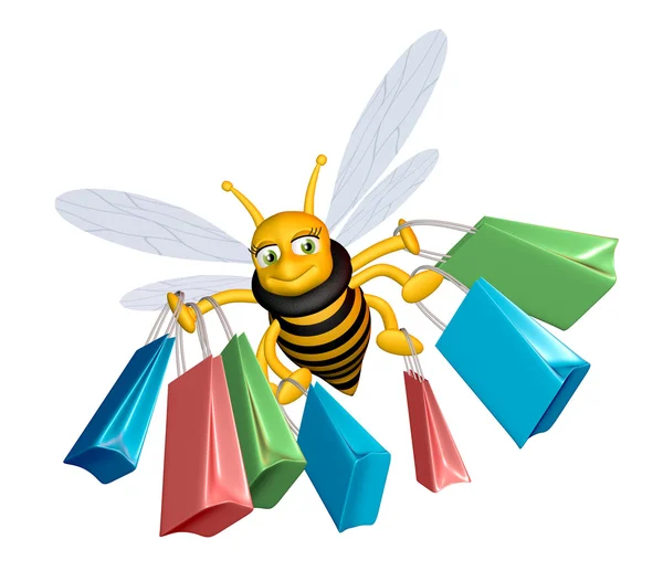 Nákupní včela Stock Fotografie
