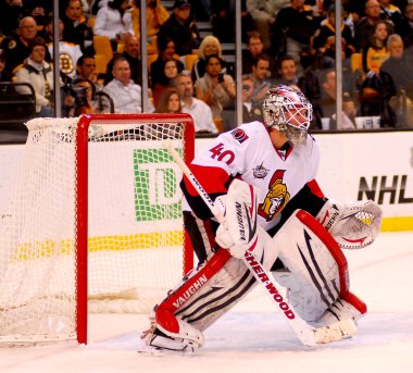 Robin Lehner Ottawa Senators goalie clipart