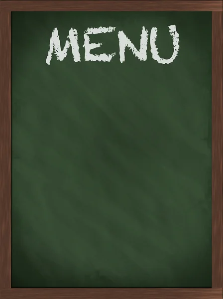 Zelený menu tabule — Stock fotografie