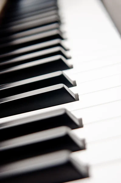 ピアノのキーのクローズ アップ ロイヤリティフリーのストック画像