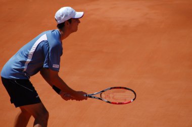 Thomas Bellucci at French Open 2008 in Roland Garros clipart