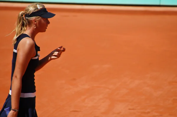 Maria Sharapova during a match at Roland Garros in 2008 — Stock Photo, Image