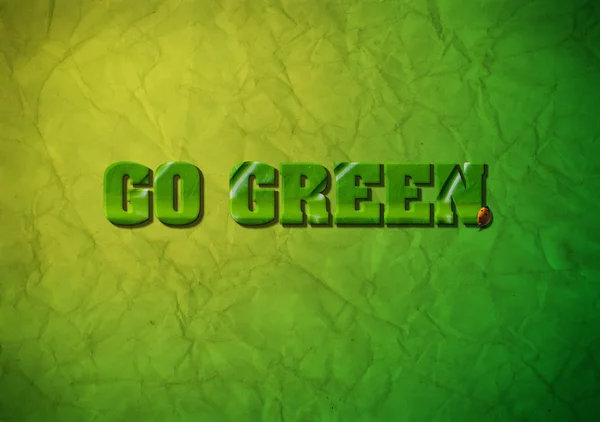 Go Green concept — Stock Photo, Image