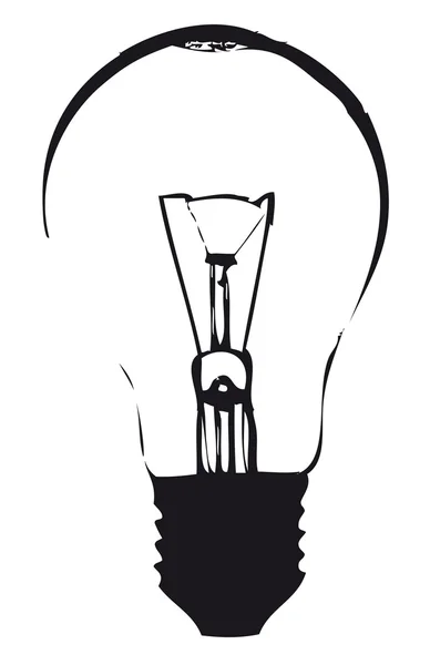 Light bulb outline — Stock Photo, Image