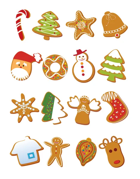 Délicieux biscuits de Noël — Image vectorielle