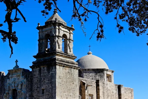 stock image Old mission bell tower