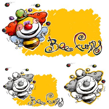 Bee Funny clipart