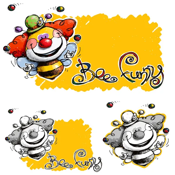 Μέλισσα αστεία — Διανυσματικό Αρχείο