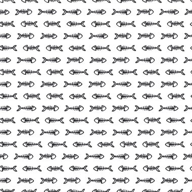 Fishbones pattern clipart