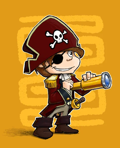 Mały pirat. — Zdjęcie stockowe