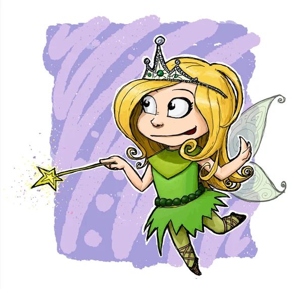 Little Fairy Girl — Stock Photo, Image