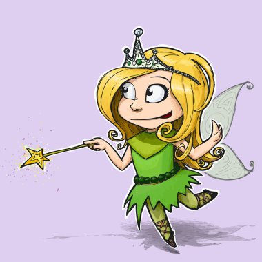 Little Fairy Girl clipart