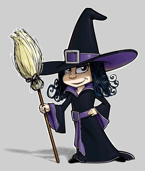 Little Witch. — Stock Photo, Image