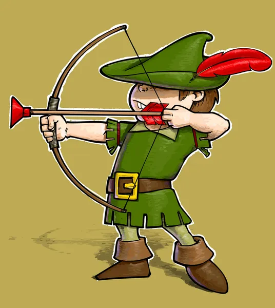 Robin Hood kecil . — Stok Foto