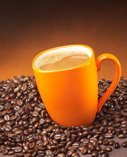 Káva v hrnku — Stock fotografie