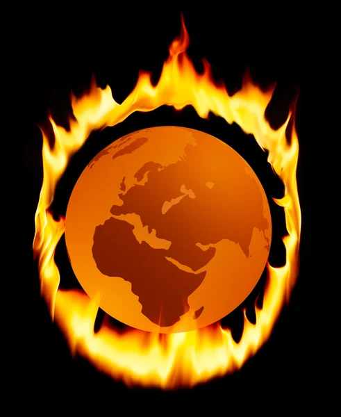 Dünya yanıyor — Stok fotoğraf
