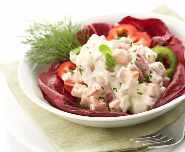Salad served on a bowl — Stock Photo, Image