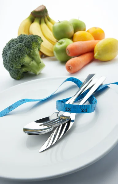 Ernährung mit Gemüse und Obst — Stockfoto