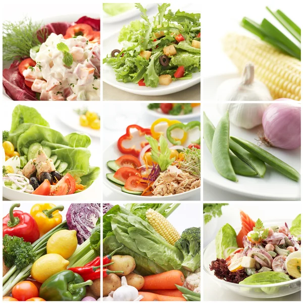 Escolhas de salada — Fotografia de Stock