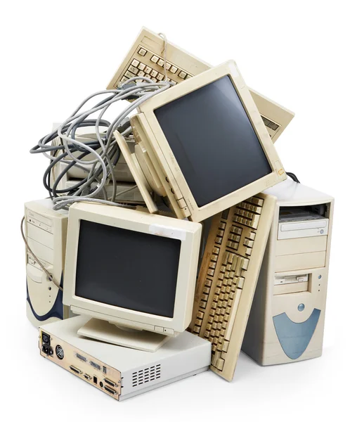 Застарілі комп'ютера — стокове фото