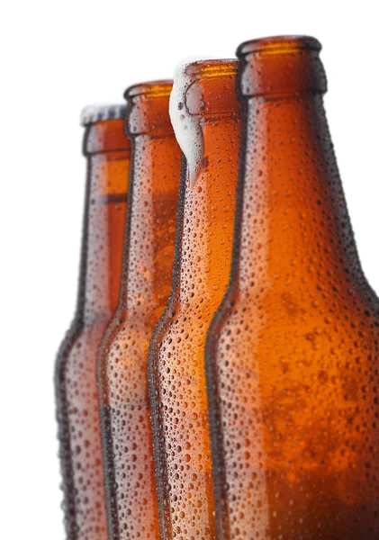 Beers in a row — Stock Photo, Image
