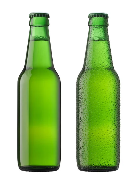 Duas garrafas de cerveja. — Fotografia de Stock