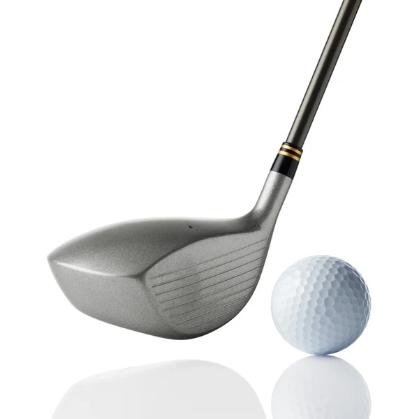 Golf club with ball — Stock Photo, Image