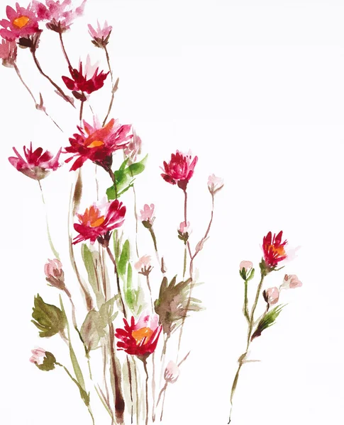 Painting of flowers — Stock Photo, Image