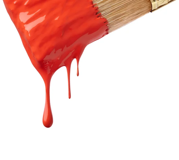 Drop of red paint — Stock Photo, Image